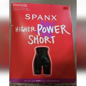 SPANX Higher Power Seamless Shorts Women Size 2X Black New